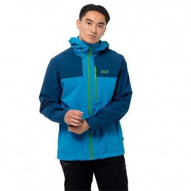 Jack Wolfskin Hiking Functional Jacket Go Hike (wind/waterproof) blue Men